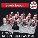 21pcs/set Shock troopers and Darth Vader Star Wars Movie Minifigures Toys