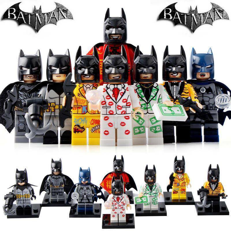 8pcs/set Batman suit - Injustice Black Lantern Chinese Minifigures Toys New