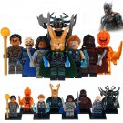 8pcs/set Thor Ragnarok - Heimdall Surtur Hela Valkyrie Loki Minifigures Toy