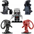 5pcs/set Alien & Predator - Xenomorph Monster Themed Minifigures Gift Toys