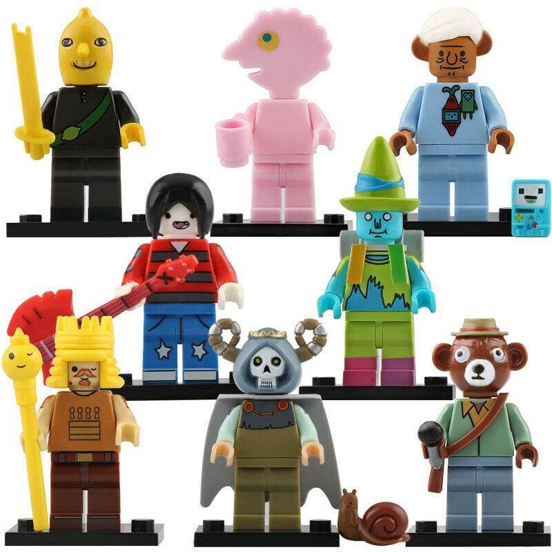 8Pcs Adventure Time - Lich King Magic Man Prismo Marceline Minifigures