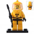 Nuclear Biohazard Yellow Suit Figure For Custom Minifigures Building Toy