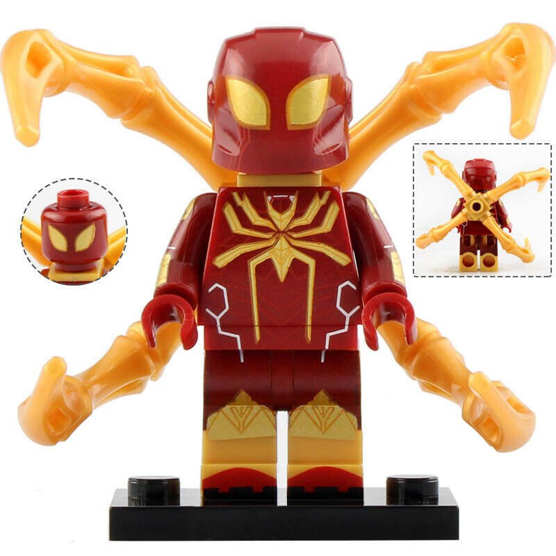 Sentinel Iron Spider - Spiderman Armor Marvel Minifigures Block Gift Toy New