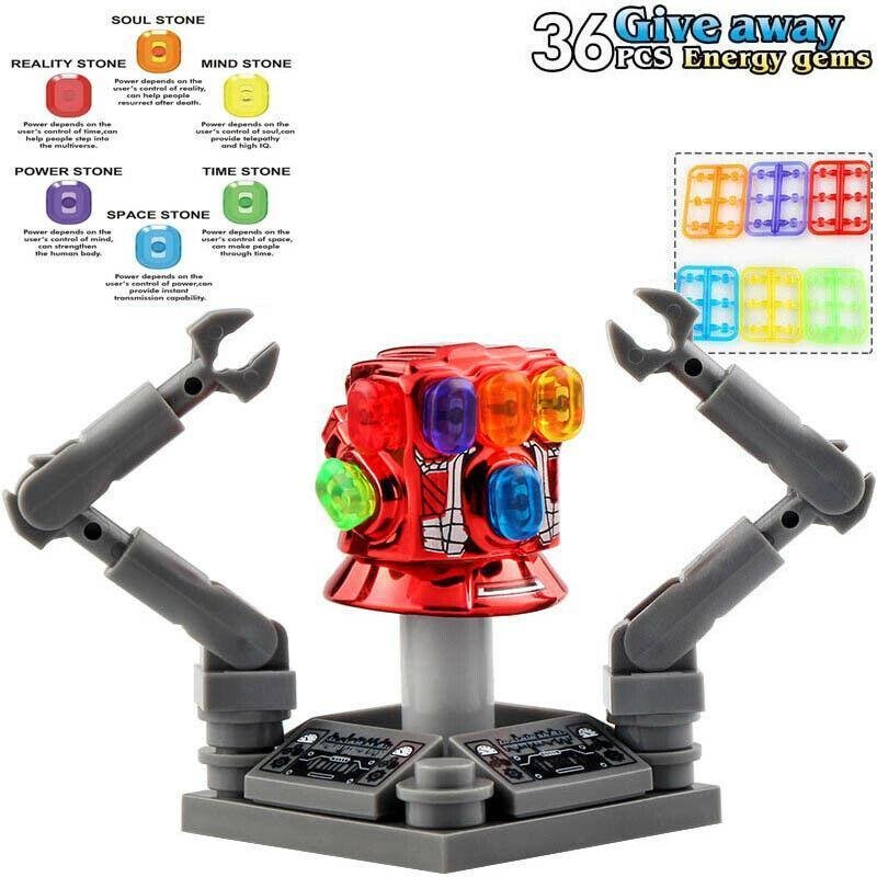 Iron Man Nano Gauntlet [36Pcs Stones] - Marvel Avengers EndGame Minifigures