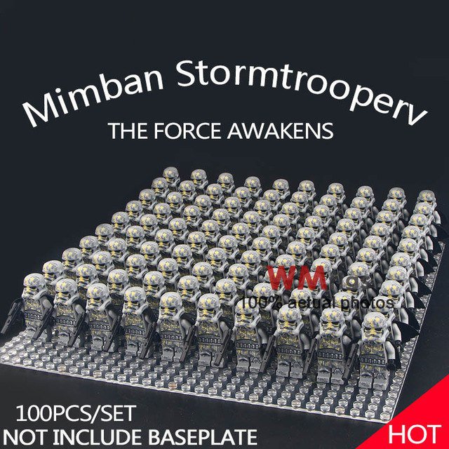 100pcs/set Mimban Stormtrooper Star Wars The Force Awakens Building Block