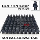 100pcs/set Clone Black Stormtroopers Star Wars Minifigures Building Blocks