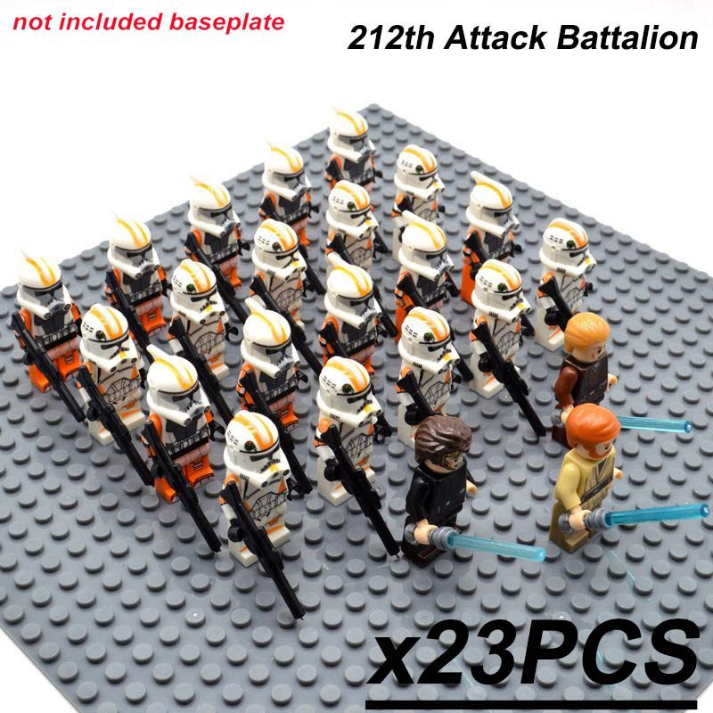 23pcs 212th Attack Battalion Star Wars Mini Figures Blocks