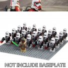21pcs New Star Wars Minifigures toy Stass Allie and Clone soldiers Building