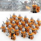 21pcs/set House Baratheon Army and King Robert Game of Thrones Minifigures