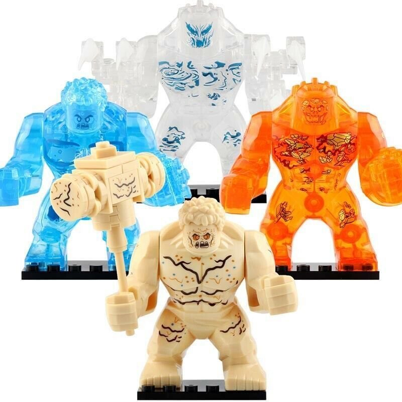 4pcs Elementals Fire Water Earth Wind Spider-Man Far From Home Minifigures