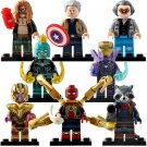 8pcs/set Marvel Endgame - Pepper Thor Thanos Spider-Man Stan Lee Minifigures