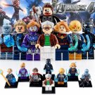 8pcs/set Avengers Minifigures Captain Marvel Neon Iron Man Korg Stan Lee Toy
