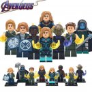 8pcs/set Captain Marvel Carol Danvers Yon-Rogg Talos Ronan Nick Minifigures