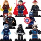 8pcs/set Marvel Endgame - Pepper Potts Thor Hawkeye Black Widow Minifigures