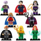 8pcs/set DC Aquaman Ocean Master Superman Reign Bizarra Bizarro Minifigures
