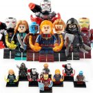 8pcs/set Avengers Endgame Captain Marvel Iron Man Hawkeye Thor Minifigures