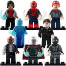 8pcs/set Spiderman Far From Home Peter MJ Happy Hogan Nick Fury Minifigures