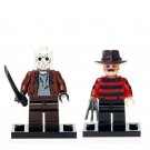 2pcs/set Jason Voorhees & Freddy Krueger - Scary Horror Minifigures Gift Toy