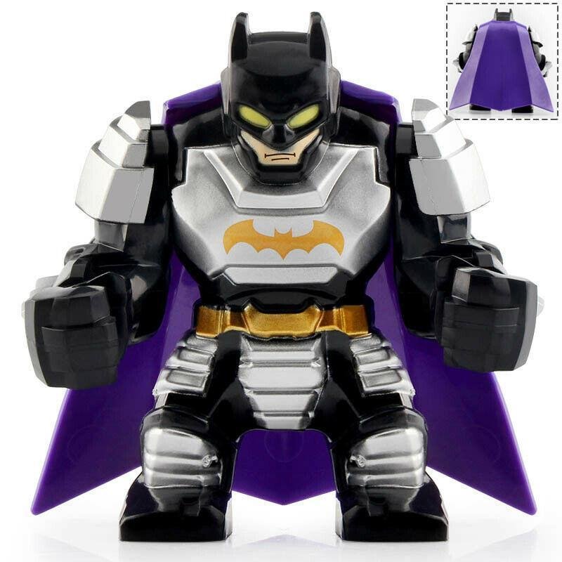 Large Batman [Armoured Silver] DC Universe Minifigures Gift Toys Collection