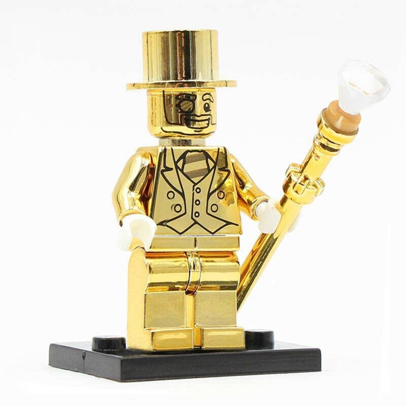 Mr. Gold Limited Edition Chrome Golden Marvel Super Heroes Minifigures Toy