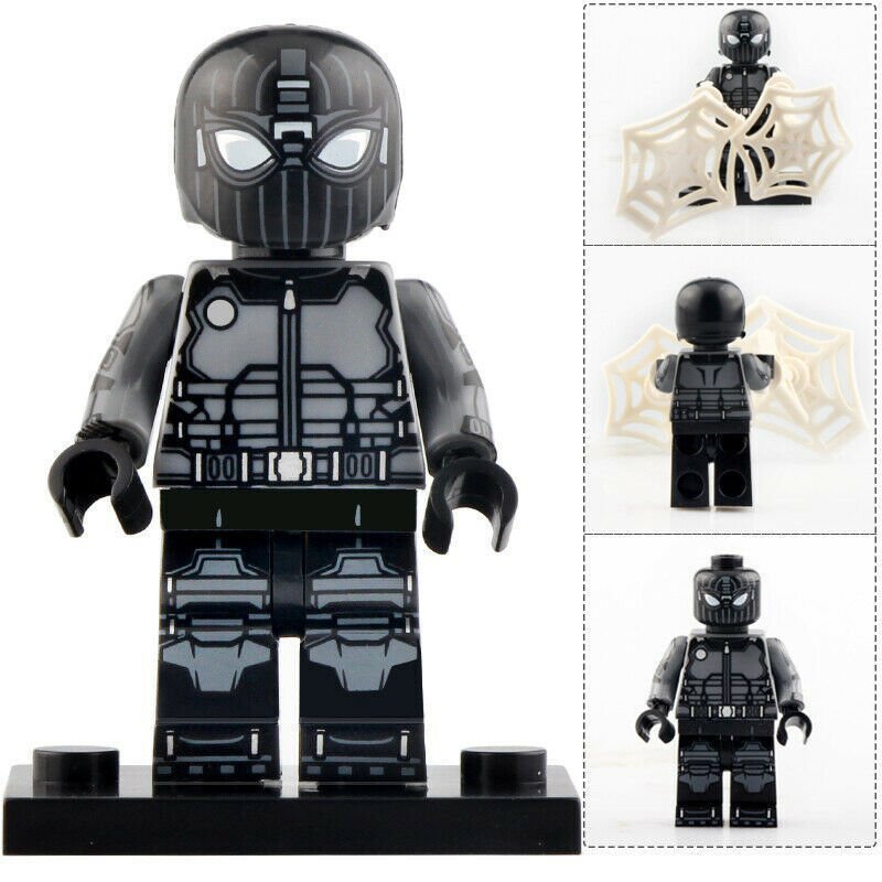 Spider-Man (Black Stealth Suit) Far From Home Marvel Minifigures Toy New