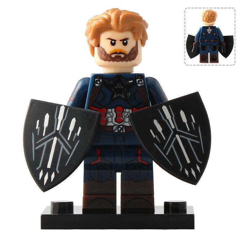 Captain America with Wakandan Shields - Infinity War Marvel Minifigures Toy