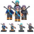 4Pcs Future Trunks with swords - Anime Dragon Ball Z Saiyan Minifigures Toy