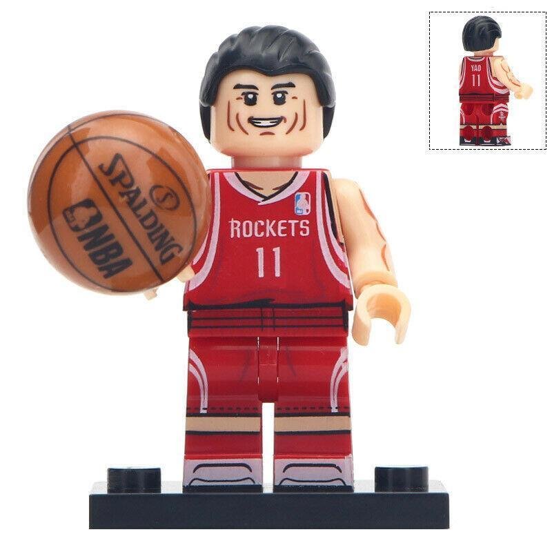 Yao Ming (Houston Rockets) NBA Basketball Player Minifigures Building Toy