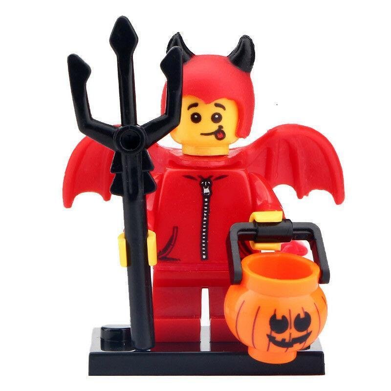Red Devil Halloween - Trick or Treat Minifigures Gift Building Toy For Kids