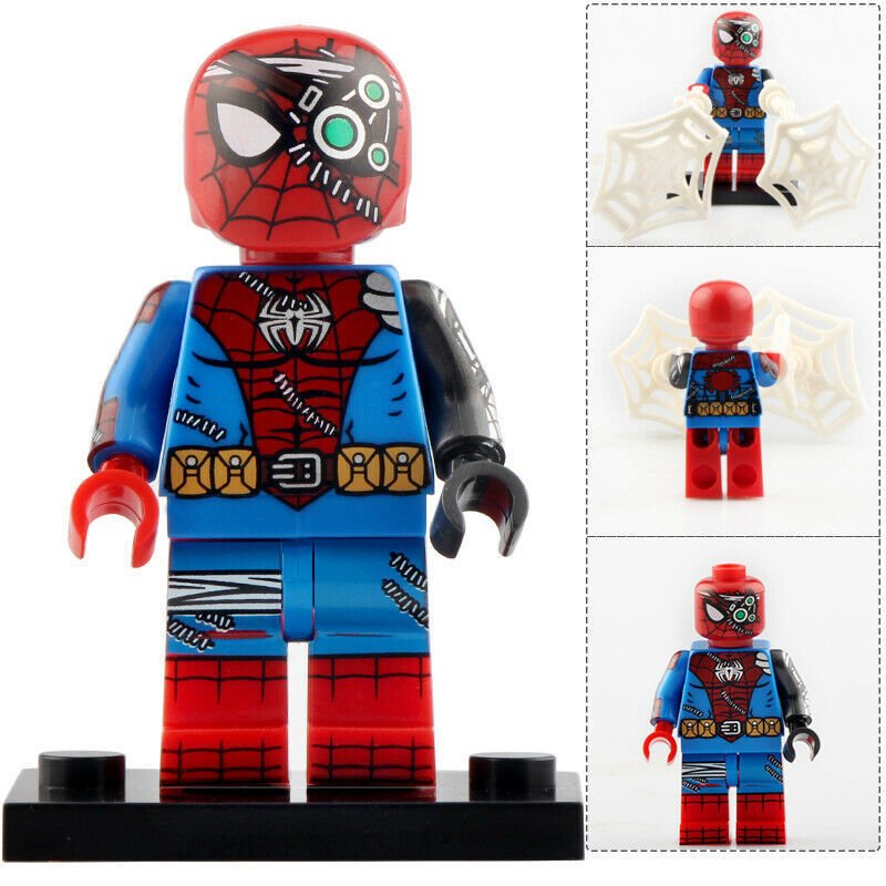 Cyborg Spiderman - Spider Armor Marvel Comics Minifigures Gift Toy New