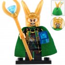 Loki with Space stone - Avengers Endgame Marvel Minifigures (Gold armor)