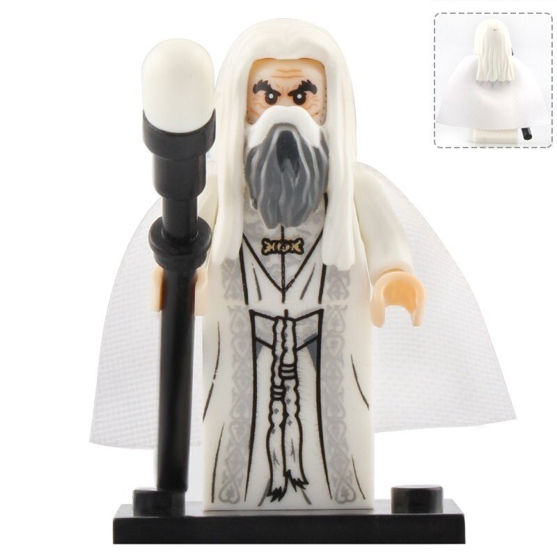 Saruman the White (Wizard Battle) The Lord of the Rings Minifigures Gift Toy