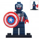 Symbiote Captain America - Marvel Comics Venom theme Minifigures Gift Toy