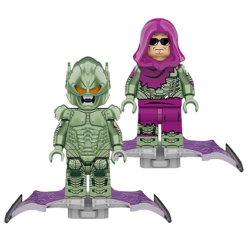 2pcs/set Norman Osborn and Green Goblin - Spider-Man No Way Home Minifigures Toy