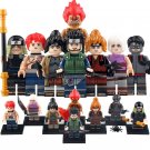 8pcs Naruto Asuma Hiruzen Sarutobi Might Guy Anko Suigetsu Torune Minifigures