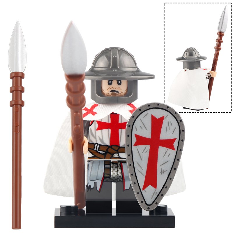 Knights Templar - Medieval Crusaders Minifigures Block Toys