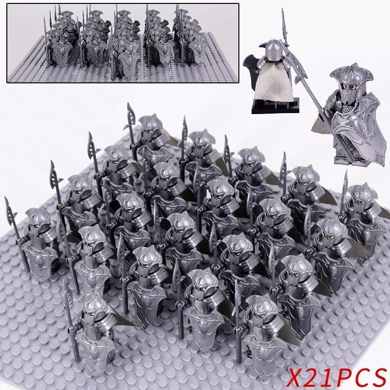 21pcs The Hobbit The Silvan Elves The Mirkwood Elf Palace Guard Minifigures Toys