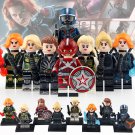8pcs Black Widow Taskmaster Yelena Melina Iron Maiden Red Guardian Minifigures