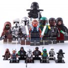 8pcs Star Wars Mandalorian Dark Trooper Moff Gideon Luke Boba Fett Minifigures