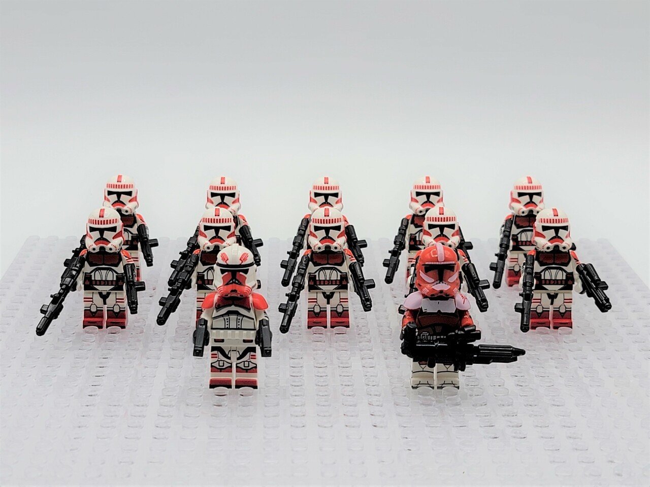 12pcs Star Wars Commander Thorn Fox Coruscant Guard Shock troopers Minifigures