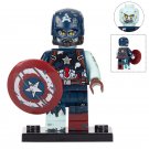 Zombie Captain America (What If Marvel Zombies) Minifigures Block Toys