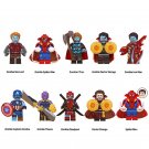 10pcs Marvel Zombies Spiderman Thor Iron Man Deadpool Doctor Strange Minifigures