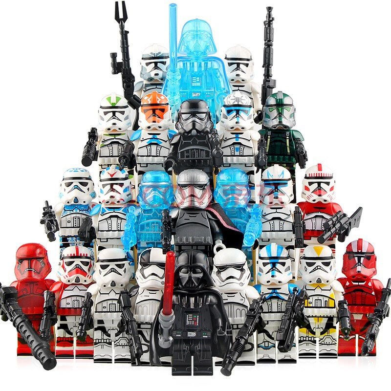 24pcs Collections Star Wars Darth Vader Stormtrooper Clone trooper Minifigures