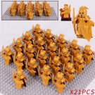 21pcs Lord of the Rings The Hobbit Silvan Elves Mirkwood Elf Archers Minifigures