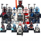 8pcs Star Wars Mandalorian Super Commando Darth Maul Nite Owls Echo Minifigures
