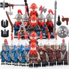 16pcs Medieval Chinese War The Ming and Qing Dynasty Army Soldiers Minifigures