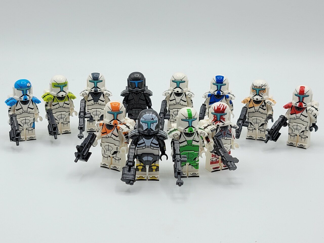 12pcs Star Wars Clone Commandos Delta Squad Custom Minifigures
