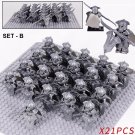 21pcs Lord of the Rings The Hobbit Mirkwood Royal Guard Silvan Elves Minifigures