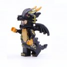 Black Dragon Guy - Mascot Animal Costume Minifigures Block Toys