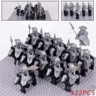 22pcs Mirkwood Palace Guard Armoured Elf Cavalry The Hobbit Custom Minifigures